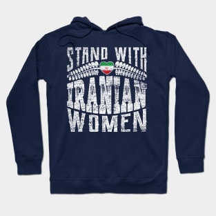 Stand with Iranian women grungy version 3 Hoodie